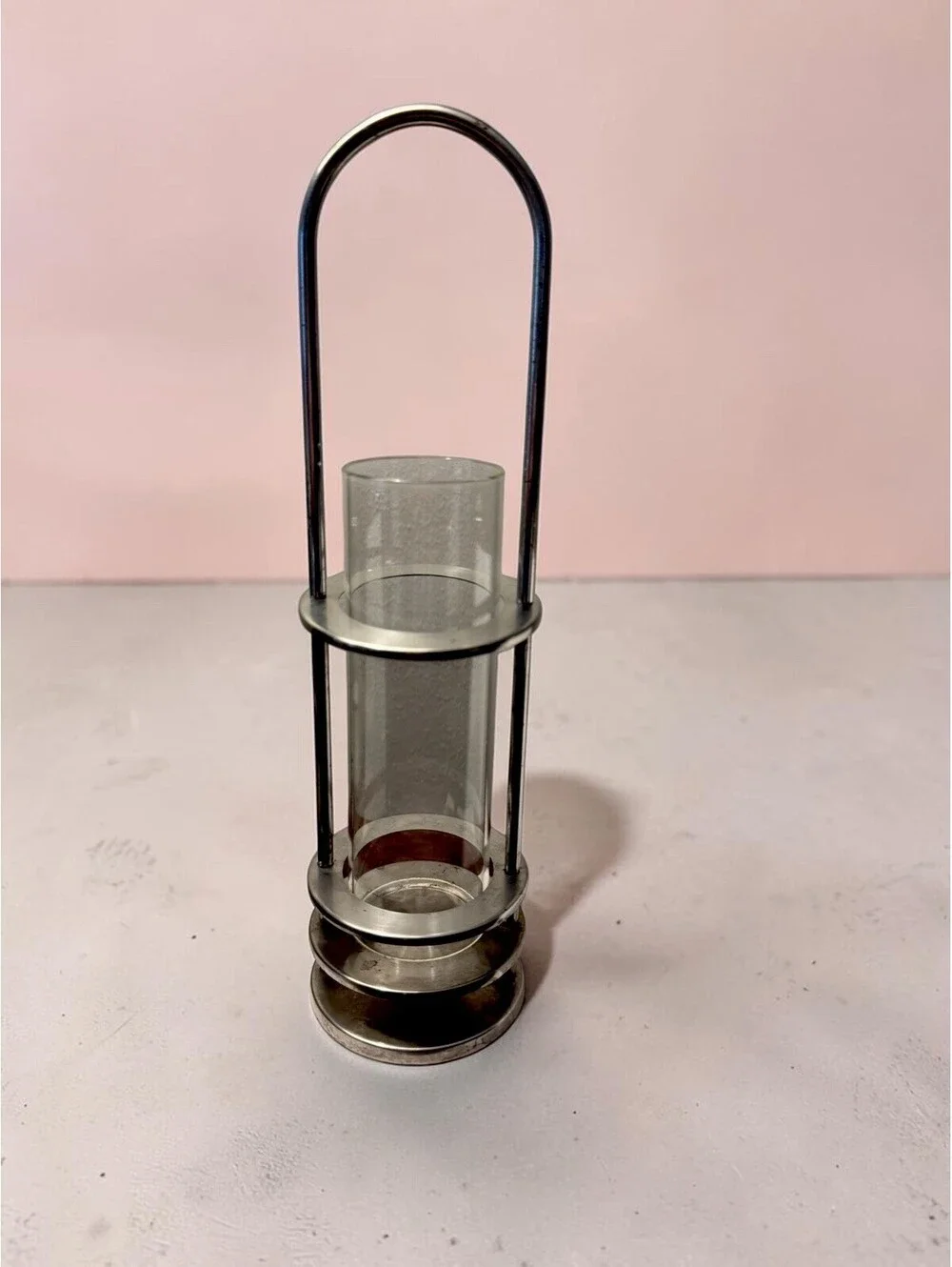 Vintage Hanging Brass Hurricane Style Candle Light Holder, Nautical?
